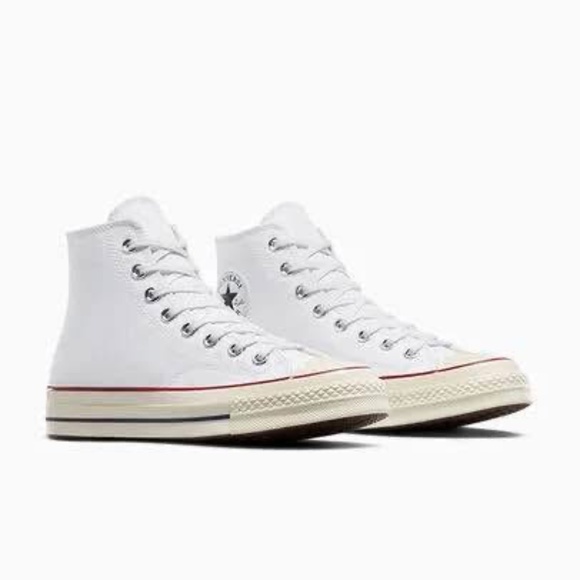 BRAND NEW men converse all star hi top white shoes size US 12 & US 13 - Picture 2 of 10